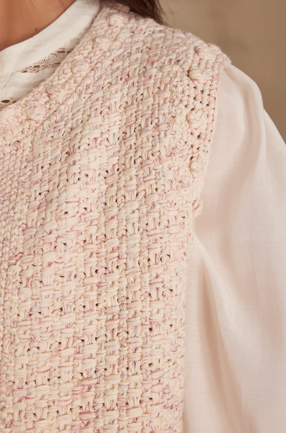 Gilet sans manches STEFFIE en coton;${refinementColor}