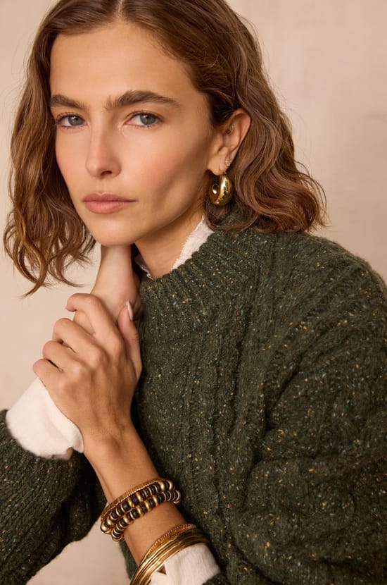 BRANDON cable-knit wool jumper;${refinementColor}