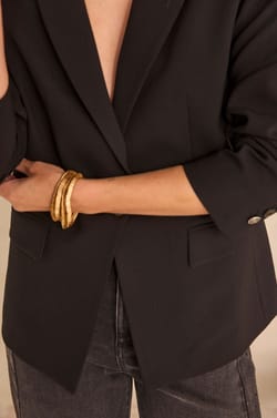 Black tailored jacket SIMONE;${refinementColor}