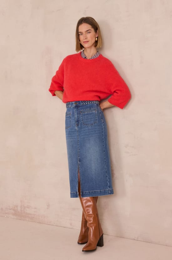 Chemise manches 3/4 &agrave; carreaux DAN;${refinementColor}