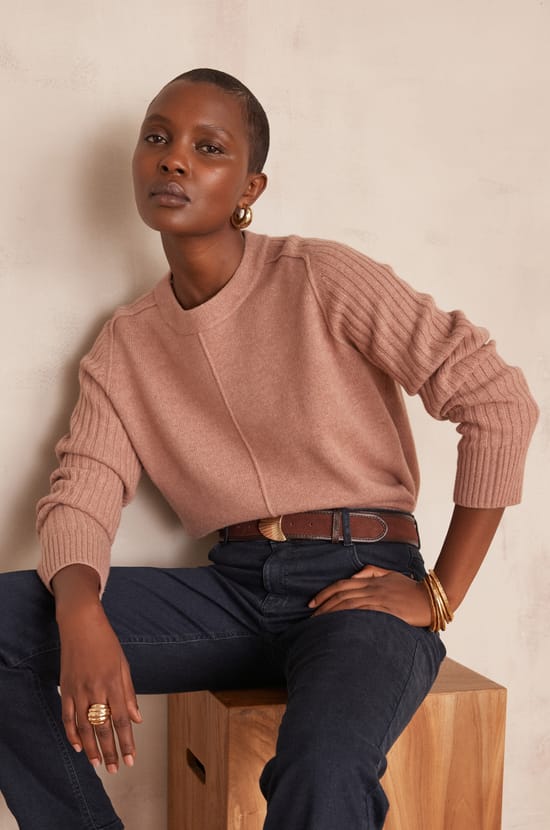 BROOKLYN ribbed wool Jumper;${refinementColor}