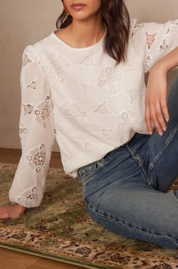 Blouse PALMA en coton;${refinementColor}
