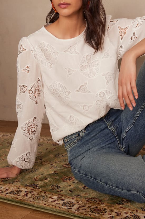 Blouse PALMA en coton;${refinementColor}