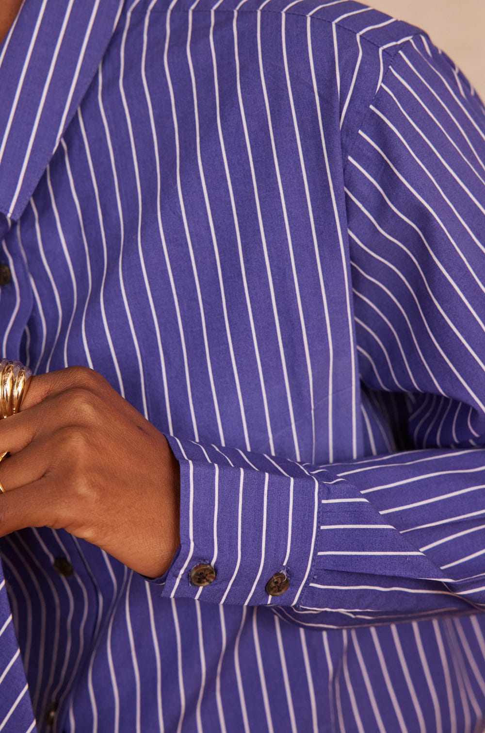 SALVADOR striped cotton Shirt;${refinementColor}