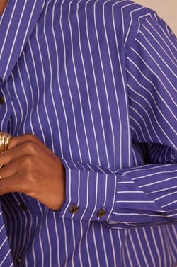 SALVADOR striped cotton Shirt;${refinementColor}