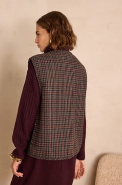 SABRINA bouclé wool cardigan;${refinementColor}