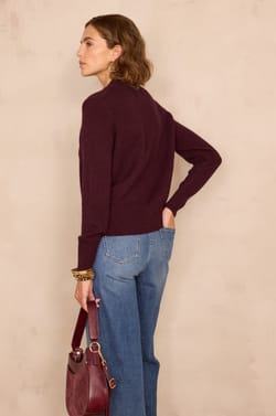 CHRIS cardigan in wool and yak;${refinementColor}