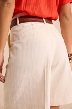 Bermuda mixed cotton trousers TIA;${refinementColor}
