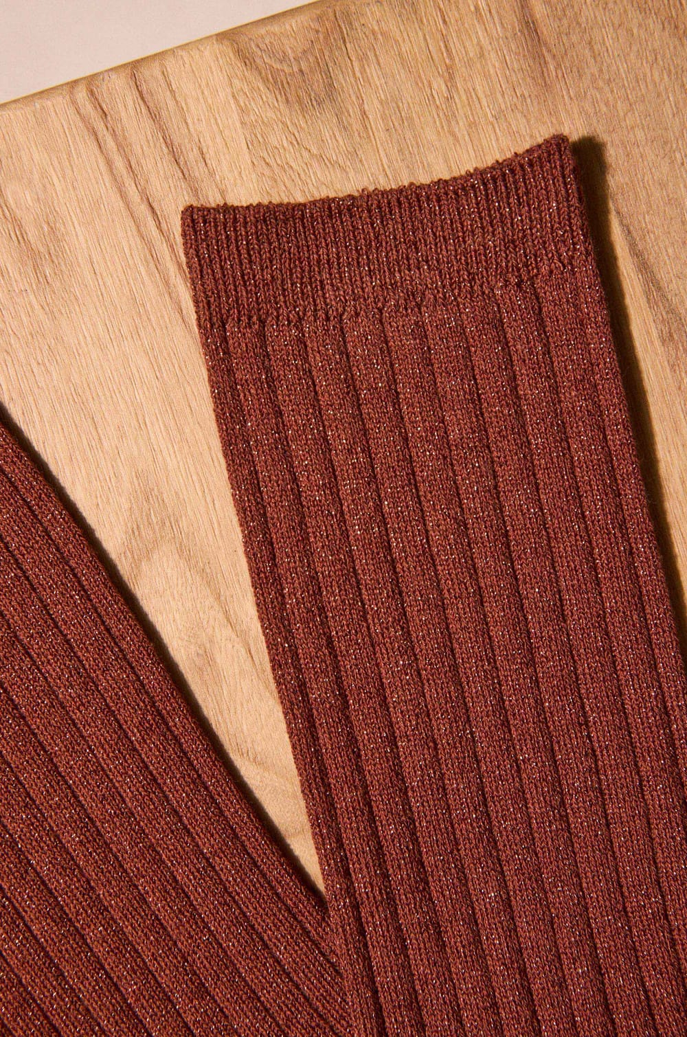 Chaussettes &agrave; rayures cannelle FEVER;${refinementColor}