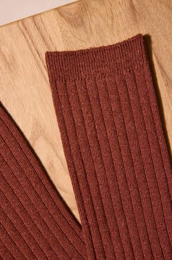 Chaussettes &agrave; rayures cannelle FEVER;${refinementColor}