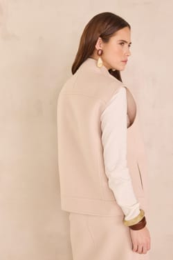 Sleeveless wool cardigan FLEUR;${refinementColor}