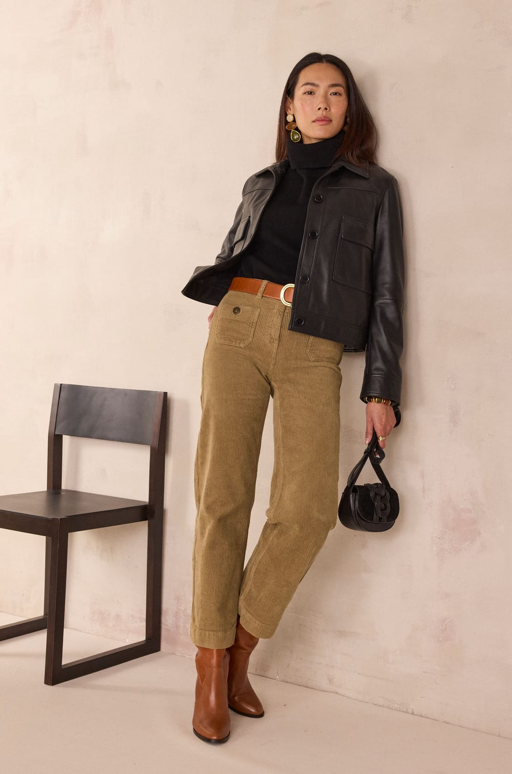 CELESTIN 100% wool turtleneck jumper;${refinementColor}