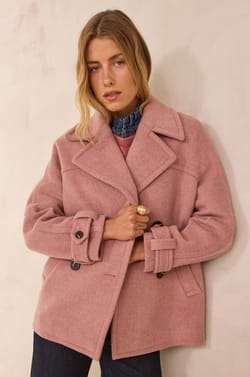 Manteau caban en laine DEAN;${refinementColor}