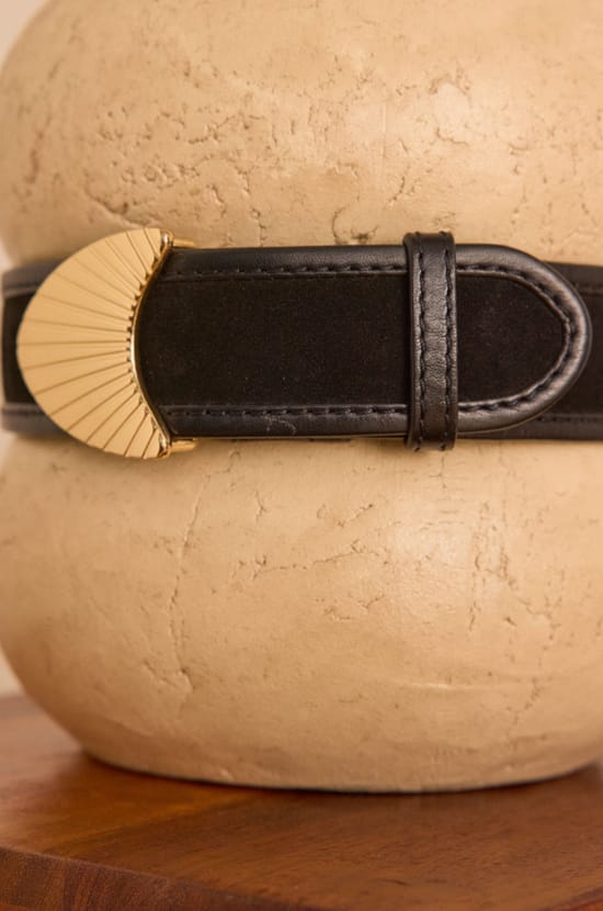 Ceinture LEONARD en cuir &agrave; d&eacute;tails bijoux;${refinementColor}