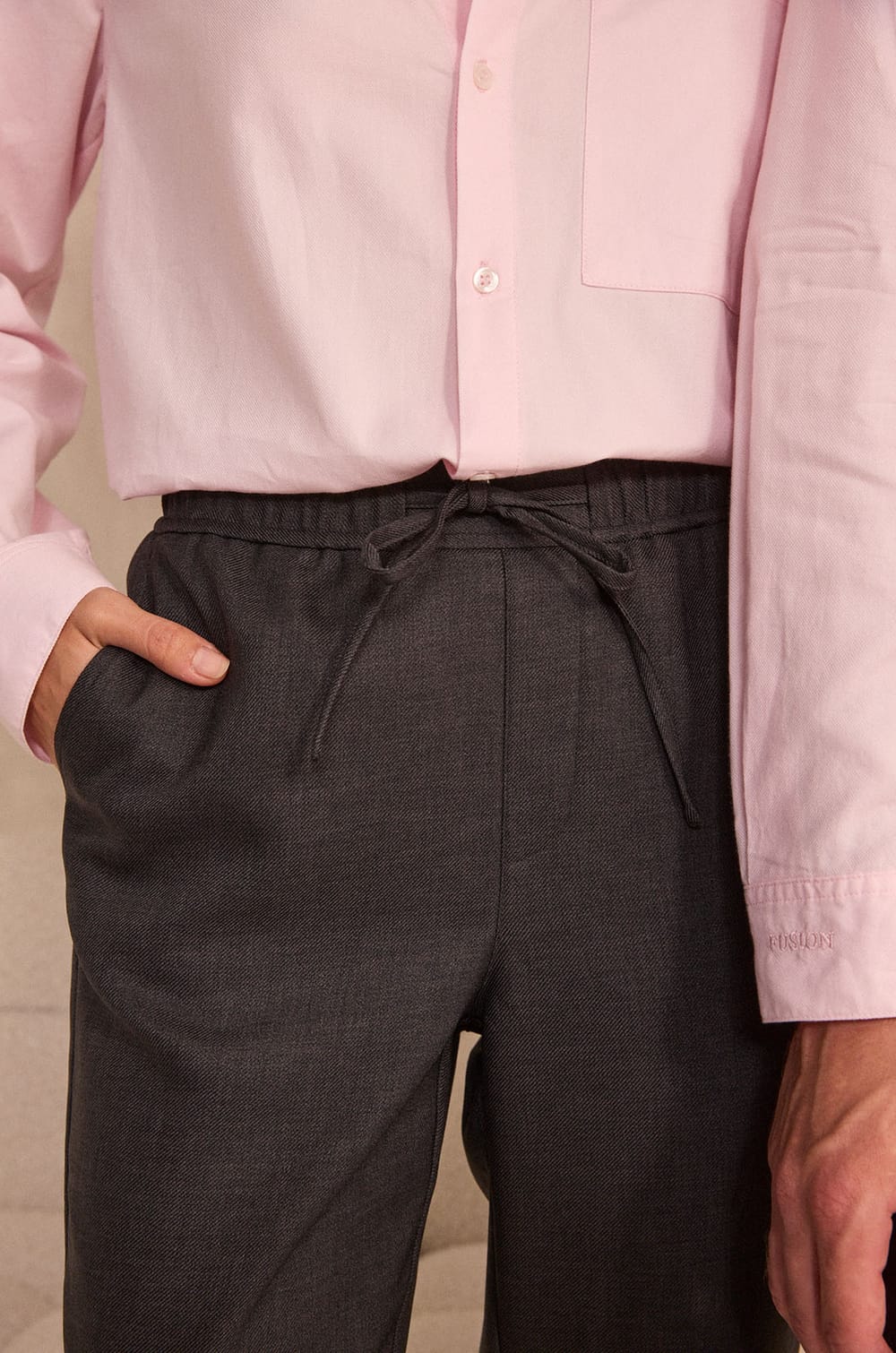 CAMILLE unisex cigarette pants;${refinementColor}