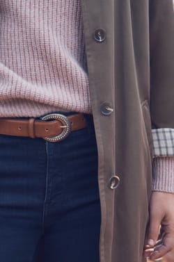 NINA leather belt;${refinementColor}