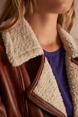 Bomberjacke aus Leder FOLIO;${refinementColor}