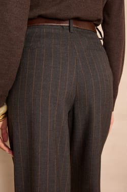 FERGUSON wide-leg striped trousers;${refinementColor}