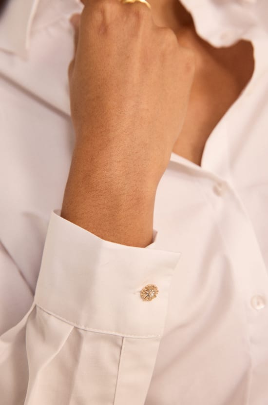 CARLA long-sleeve cotton shirt;${refinementColor}