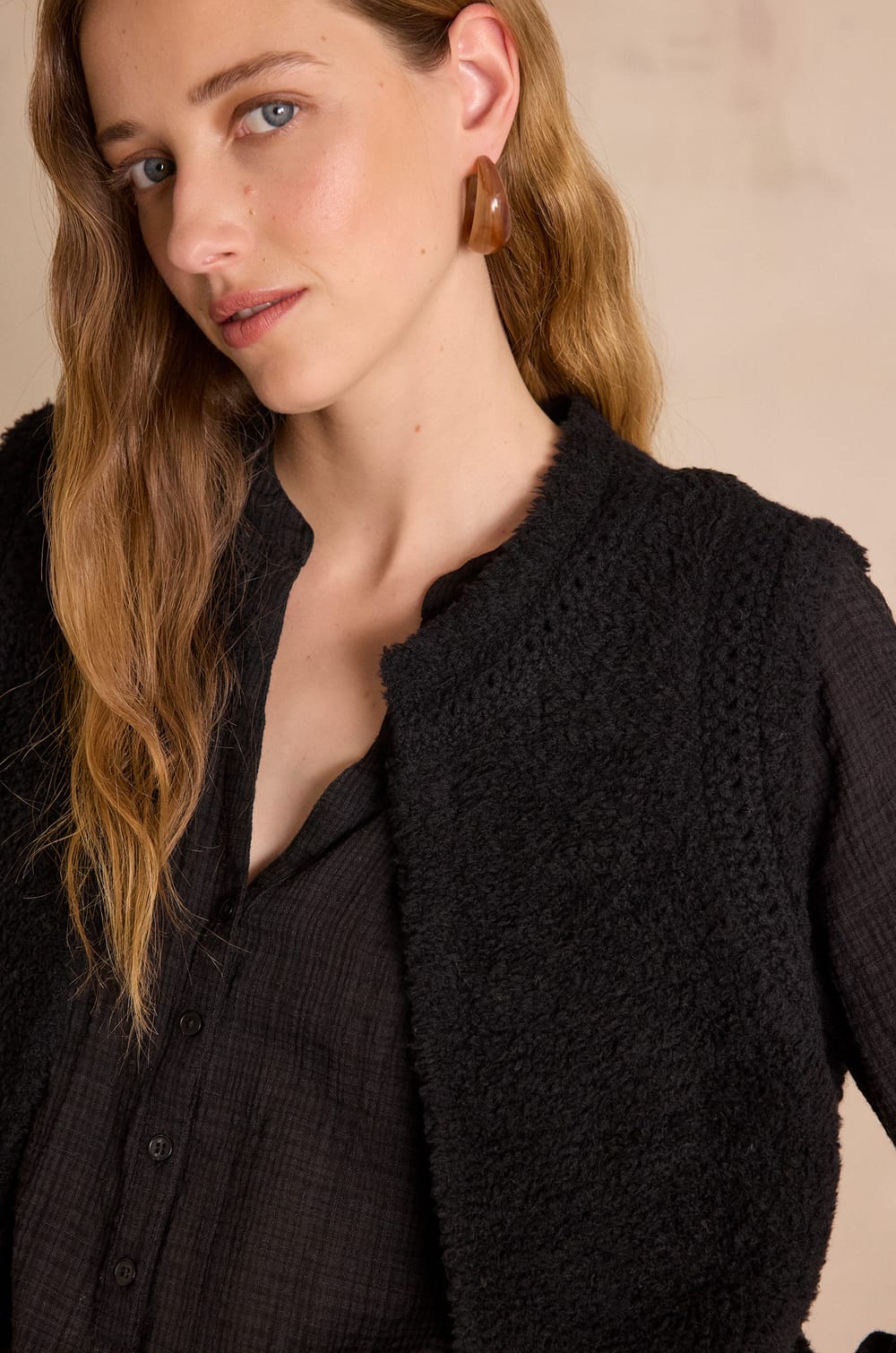 BAYANE wool Cardigan;${refinementColor}