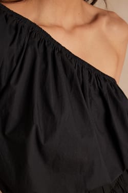 CHOULDER cotton blouse;${refinementColor}