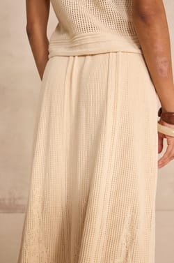 Crocheted mesh skirt 100% cotton OSLO;${refinementColor}