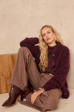 AIMEE sleeveless mohair blend sweater;${refinementColor}