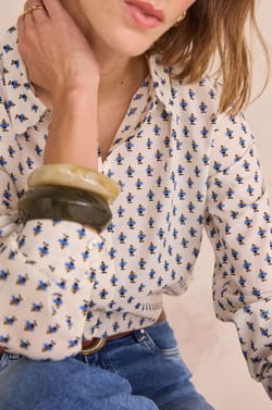 Chemise imprim&eacute; en 100% coton COLETTE;${refinementColor}