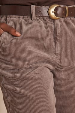 SABIL cotton velvet trousers;${refinementColor}