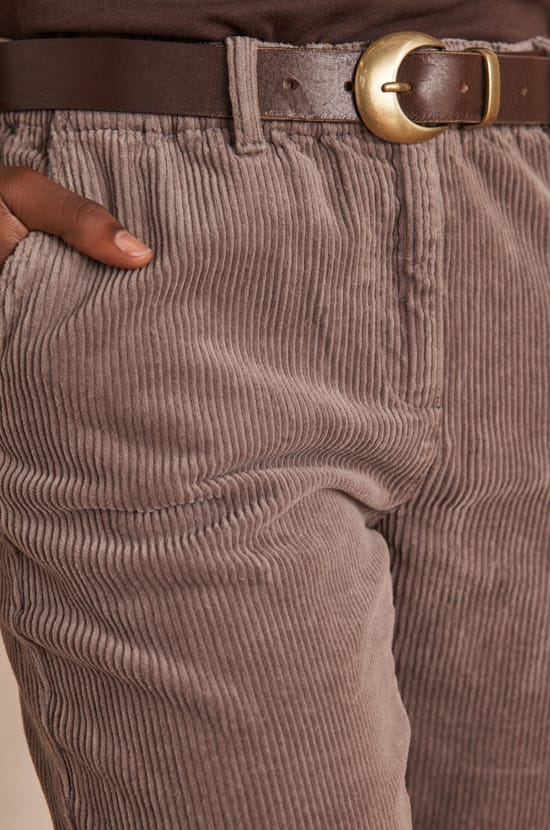 SABIL cotton velvet trousers;${refinementColor}