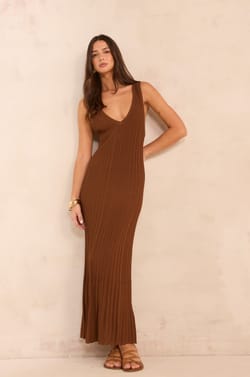 PRETTY straight-knit dress;${refinementColor}
