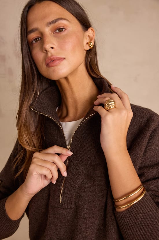 Unisex turtleneck jumper REVEUR in 100% wool;${refinementColor}