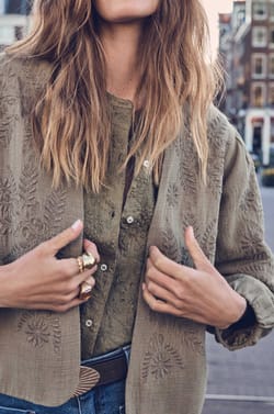 Jacke PAMINA aus Baumwolle;${refinementColor}