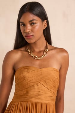 Flowy strapless dress PASSION;${refinementColor}