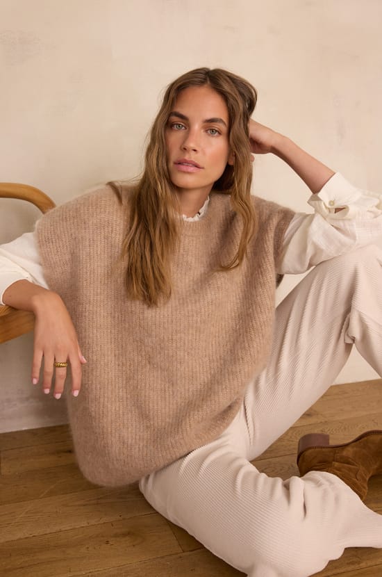 BOHEME batwing jumper in mohair;${refinementColor}