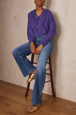 Blouse PAPILLON en coton;${refinementColor}