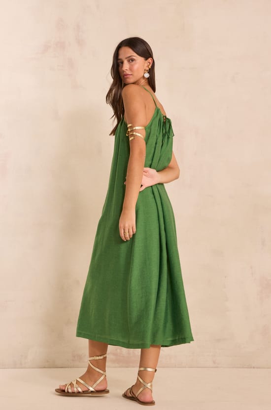 Flowy strap dress BRIA;${refinementColor}