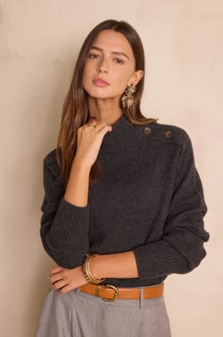 BRADLEY turtleneck jumper in 100% cashmere - 4 ply;${refinementColor}