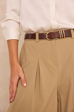 XL cotton blend pants LUCE;${refinementColor}