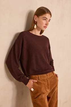 Long sleeve mixed wool sweater ALEA;${refinementColor}