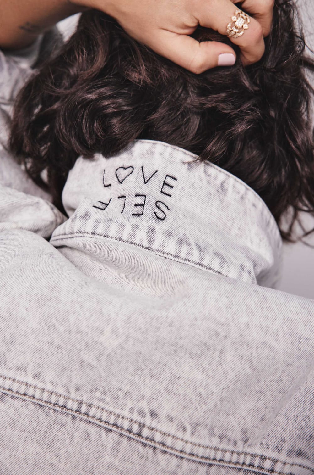 Veste en jean CHARLIE Audrey Lombard X Maison 123;${refinementColor}