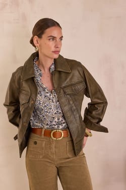 Arabesque print DELICE blouse;${refinementColor}