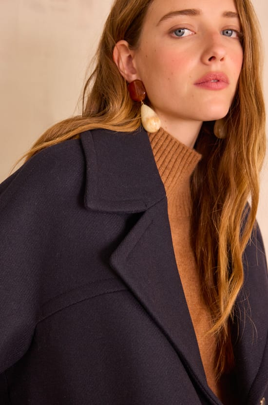 DEAN wool pea coat;${refinementColor}