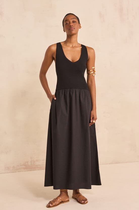 BYS two-tone trapeze dress;${refinementColor}