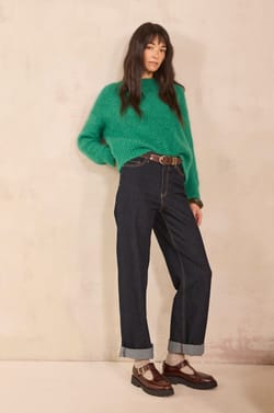ANASTASIA long-sleeve blended mohair sweater;${refinementColor}