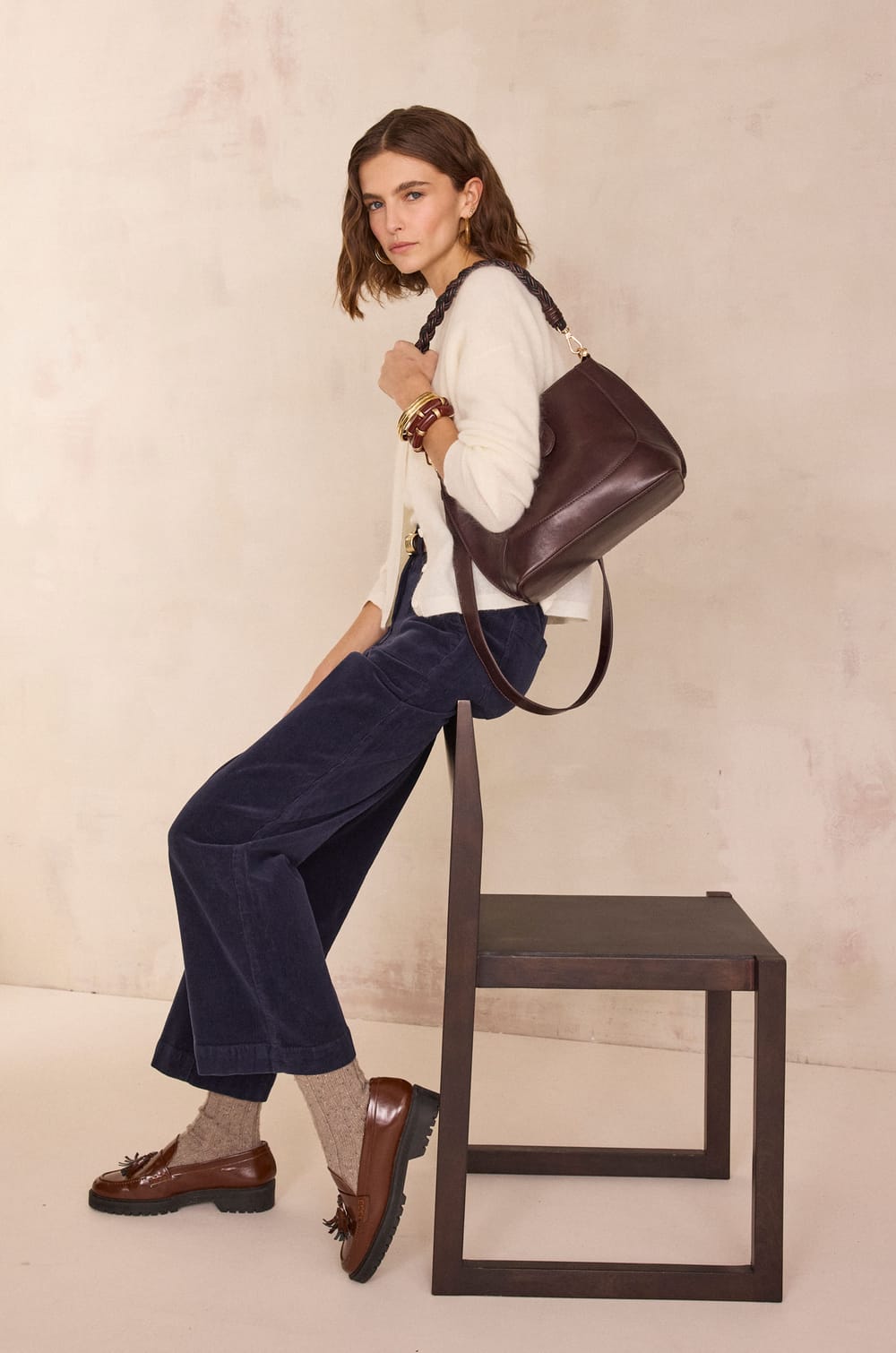 Pantalon en velours c&ocirc;tel&eacute; NALLA;${refinementColor}