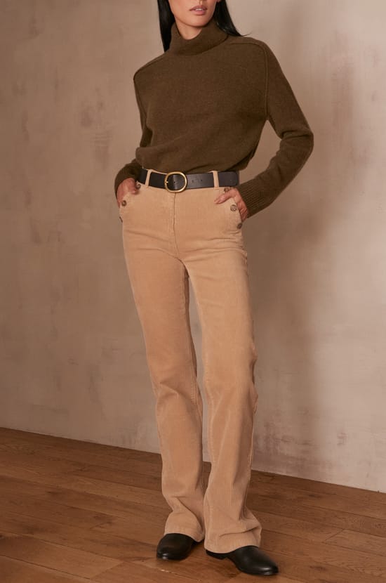 Pantalon flare NINON;${refinementColor}