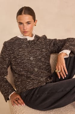 Long sleeve jacket VIRGILE;${refinementColor}