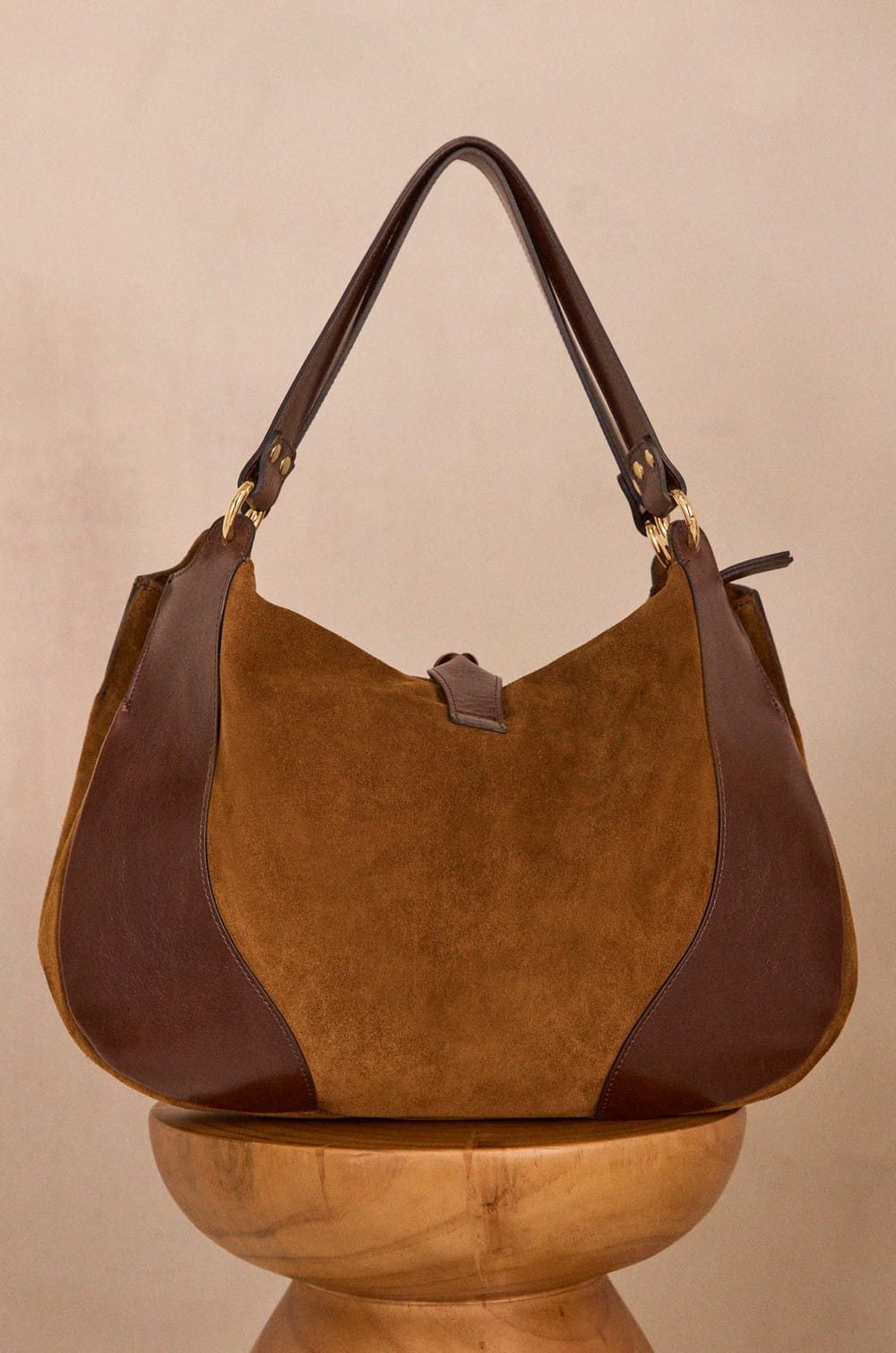 VICTOR leather tote bag;${refinementColor}
