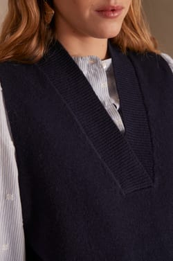 Pull sans manches en laine ARISTIDE;${refinementColor}